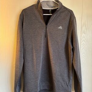 Adidas Gray 1/4‎ Zip Pullover Sweater Men's Size L • NWT • Lightweight Layer